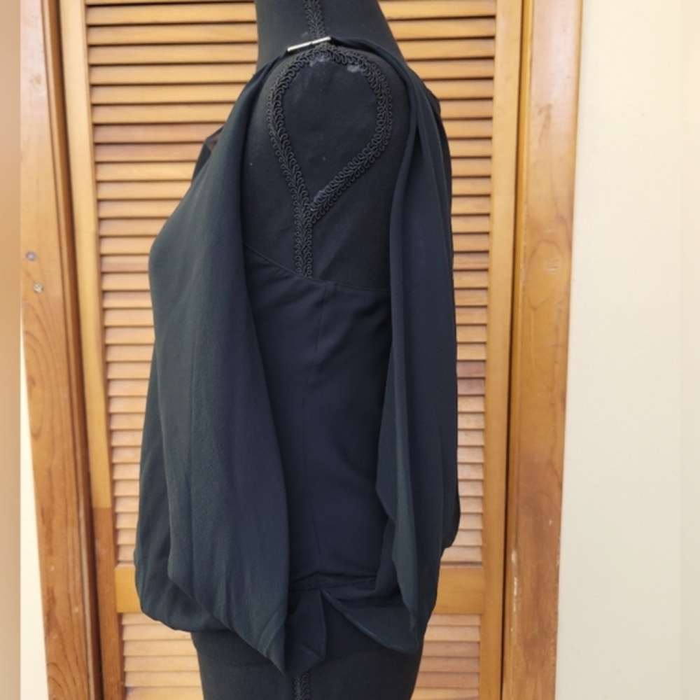 NWT Express Open Sleeve Silk Blouse Size XS - Picture 9 of 12